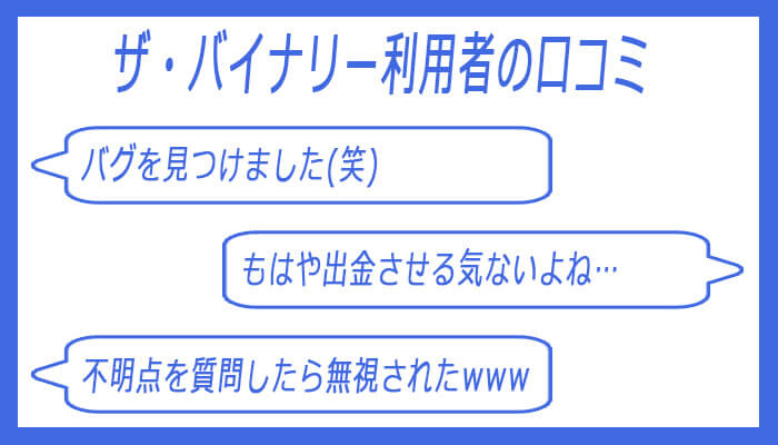 ザ・バイナリー利用者の口コミ