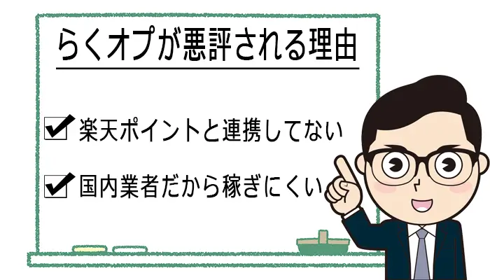 らくオプが悪評される理由